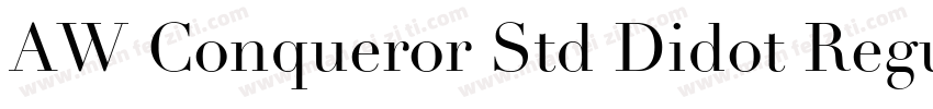 AW Conqueror Std Didot Regular字体转换